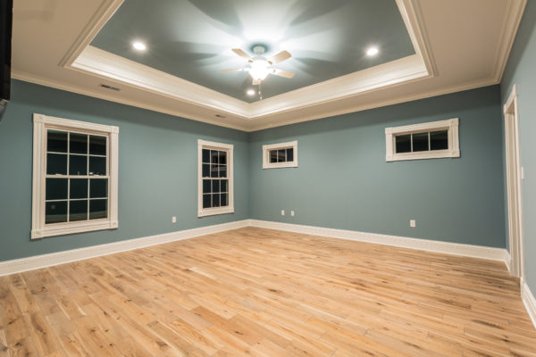 Tray ceiling in a Master Bedroom